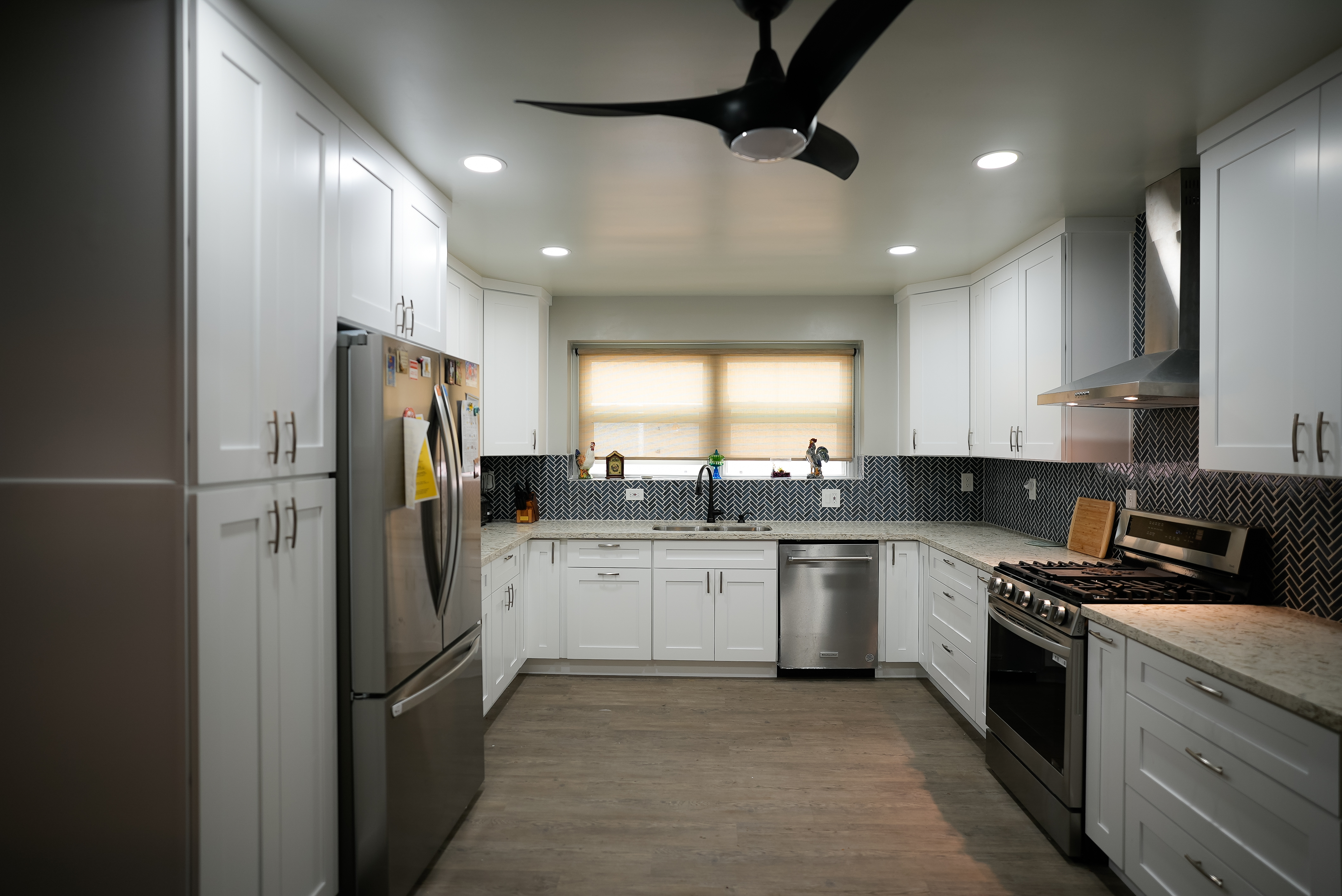 Transitional Shaker kitchen remodel in North Hills, CA by Master Kitchen Los Angeles